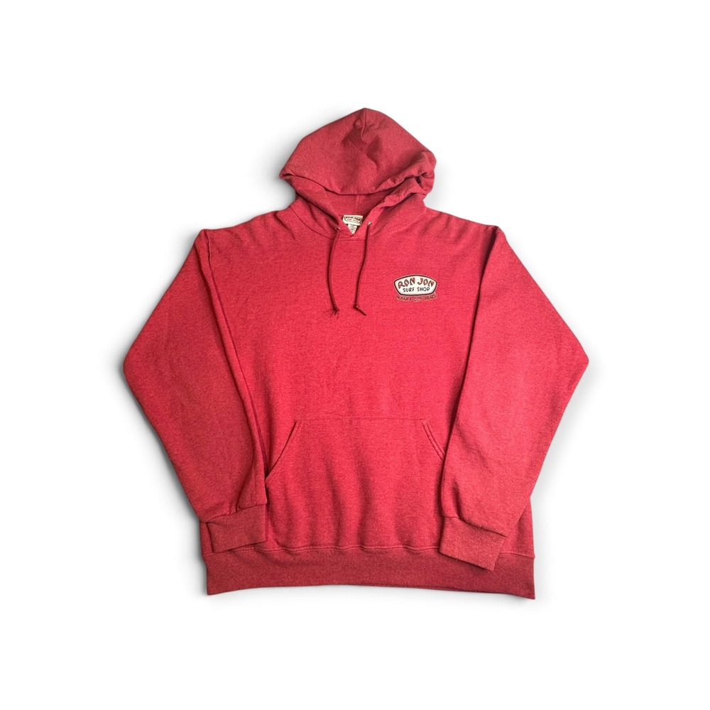 Ron Jon Surf Shop Panama City Beach Hoodie Mens Large Red Pullover Logo Graphic